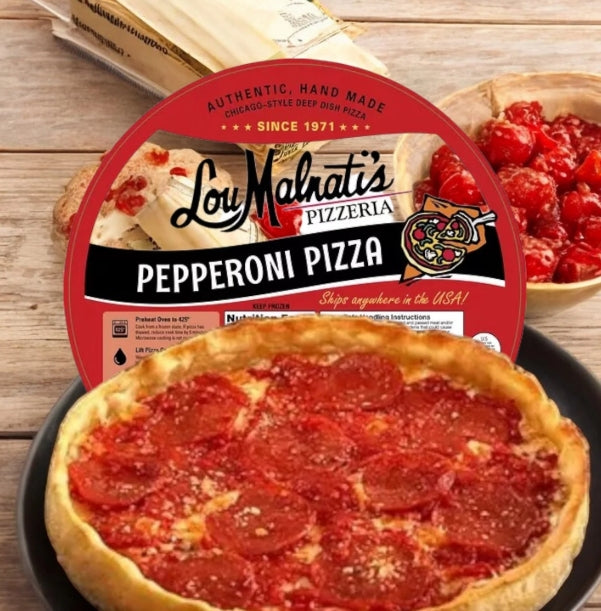 Lou Malnati's Deep Dish Pepperoni Pizza