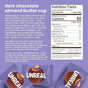 UNREAL Dark Chocolate Almond Butter Cups
