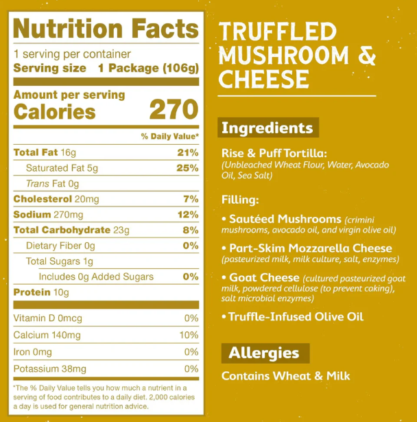 Truffled Mushroom Quesadilla