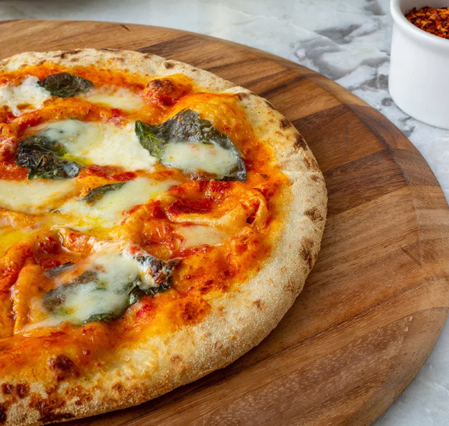 Katie's Burrata Margherita Pizza