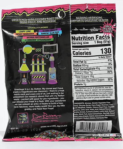 Rotten Candy Sour Gummy Cruncheez