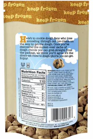 Ben and Jerry's Peanut Butter Cookie Dough Bites