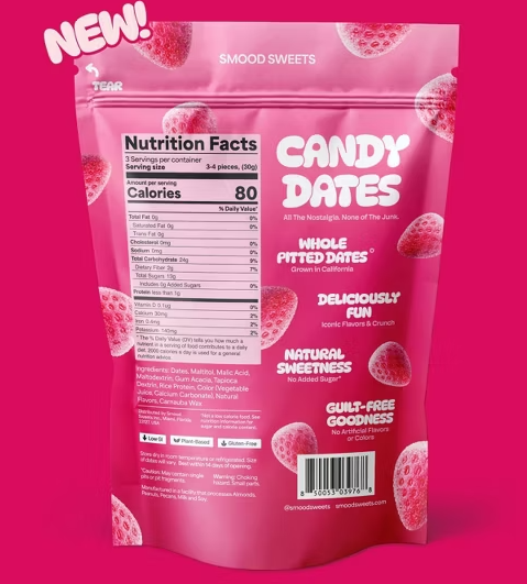 Candy Dates Strawberry Bubble Gum