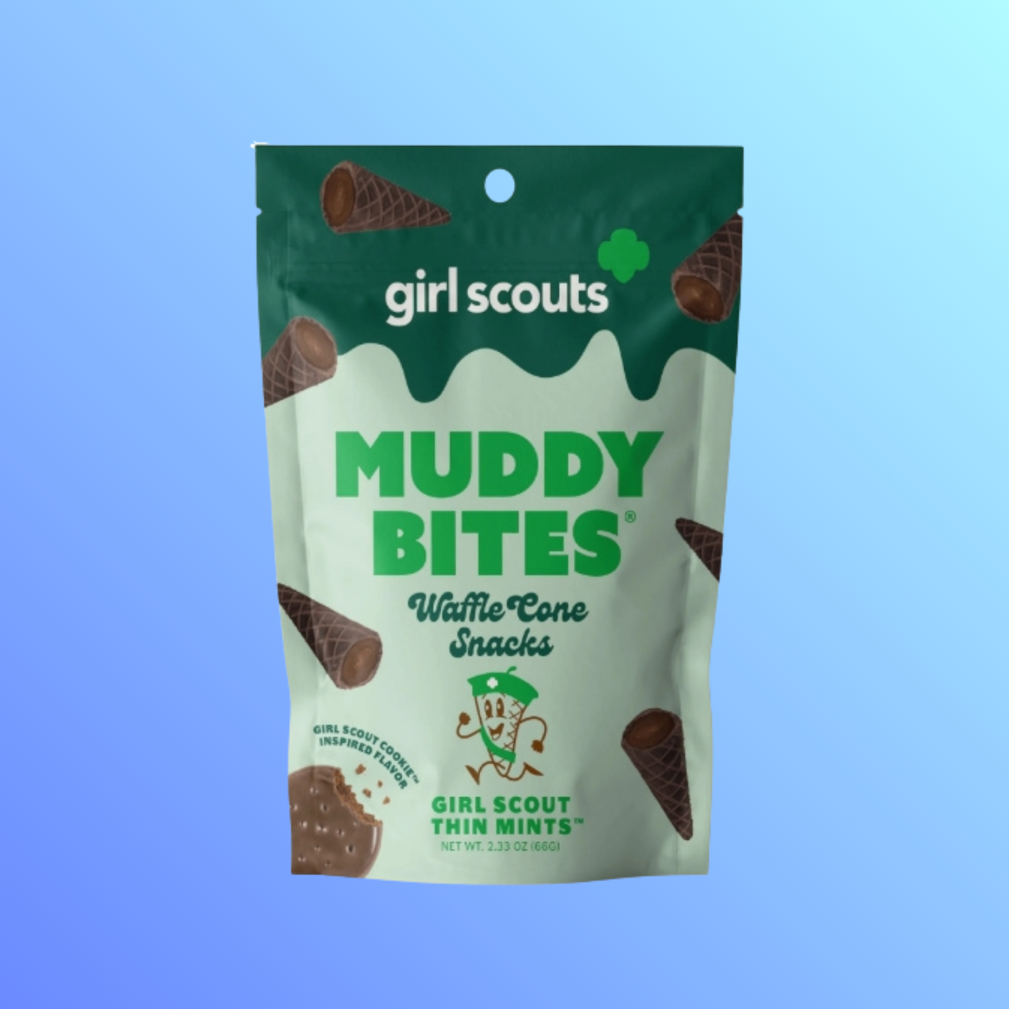 Muddy Bites Waffle Cones Girl Scout Thin Mints