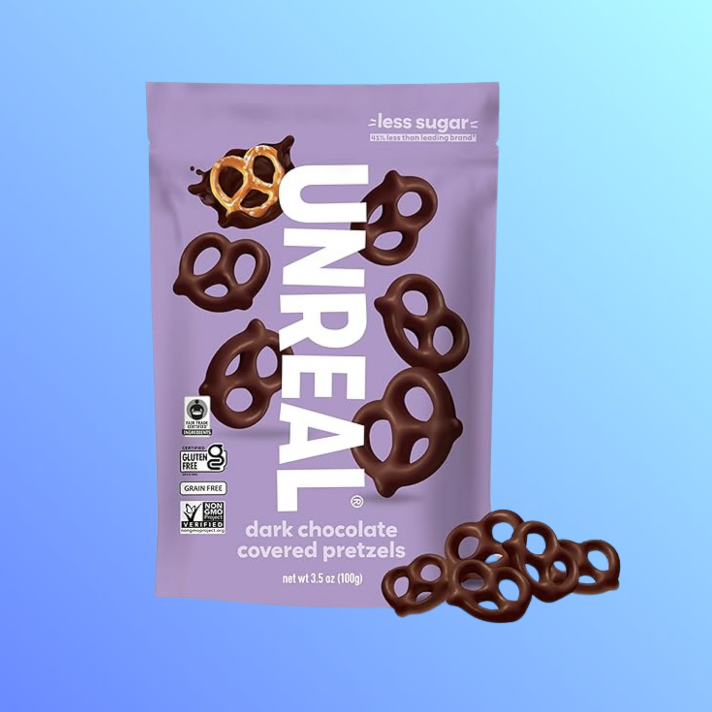 UNREAL Dark Chocolate Covered Pretzels