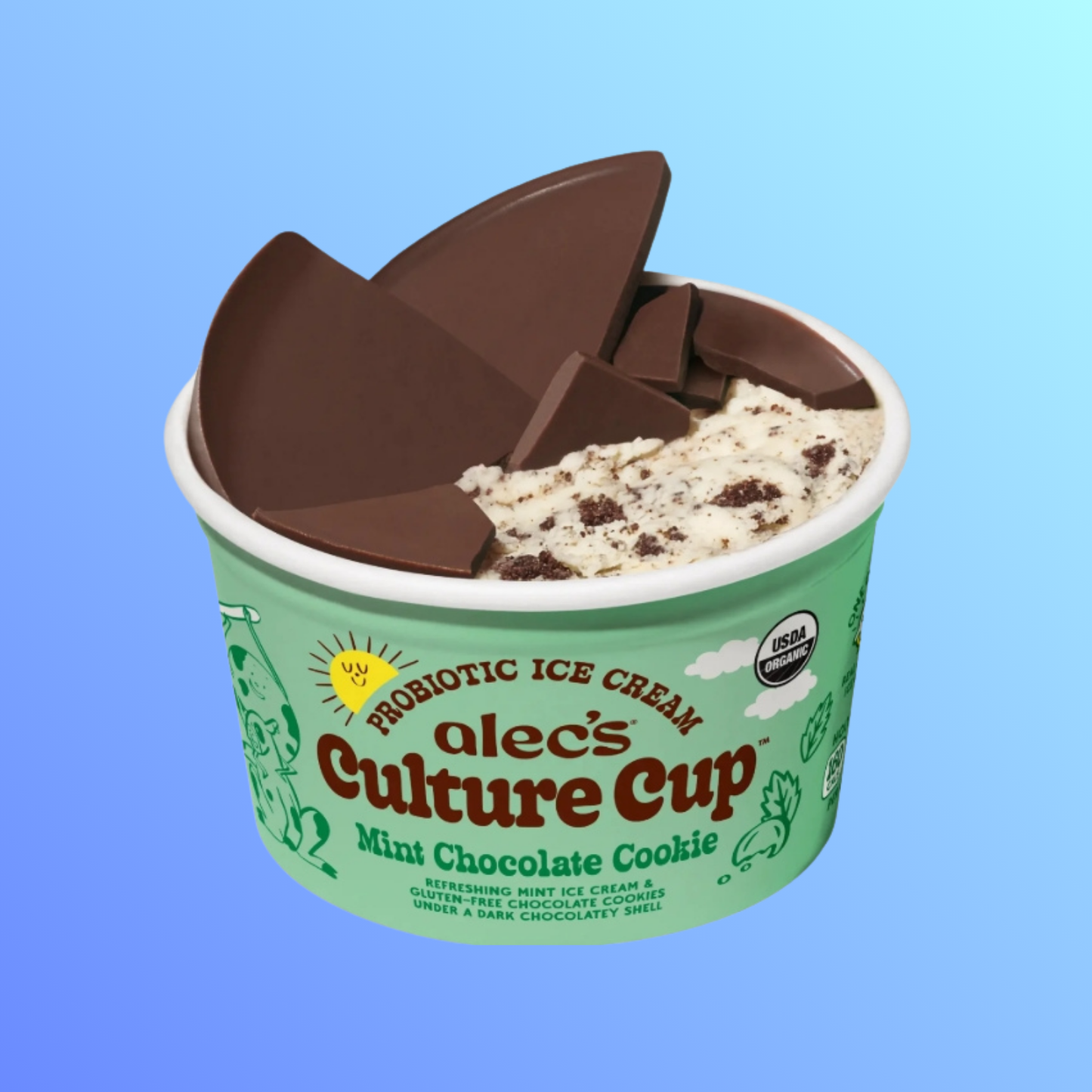 Alec's Ice Cream Culture Cup Mint Chocolate Cookie