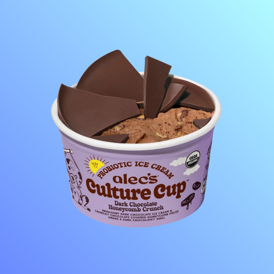 Alec's Ice Cream Culture Cup Dark Chocolate Honeycomb Crunch