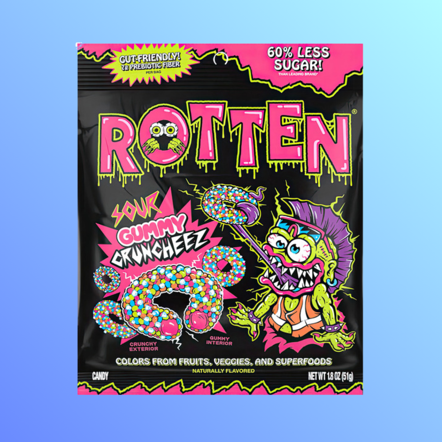 Rotten Candy Sour Gummy Cruncheez