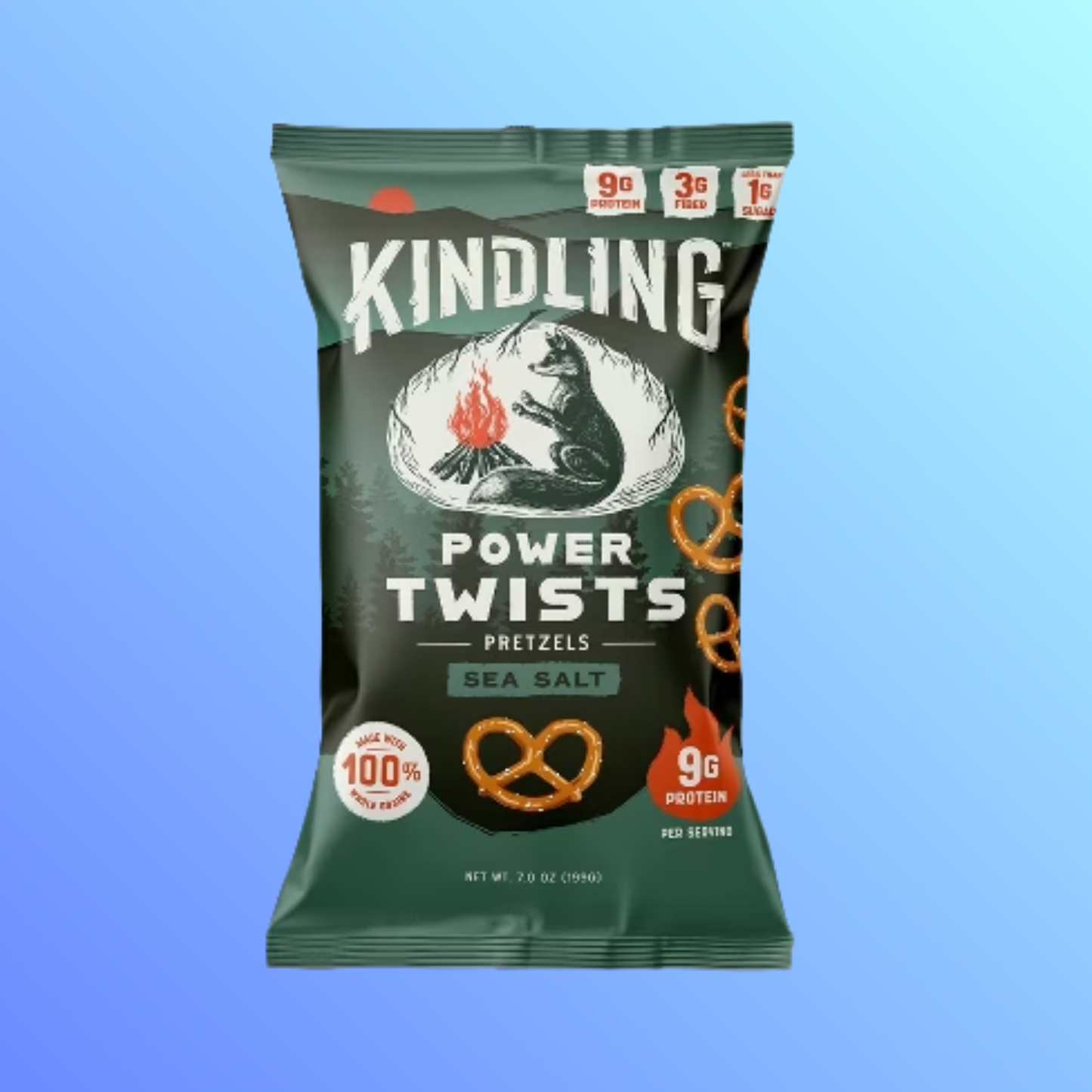 Kindling Power Twists Protein Pretzels