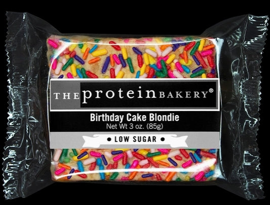 Birthday Cake Protein Blondie