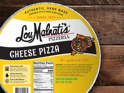 Lou Malnati's Deep Dish Cheese Pizza
