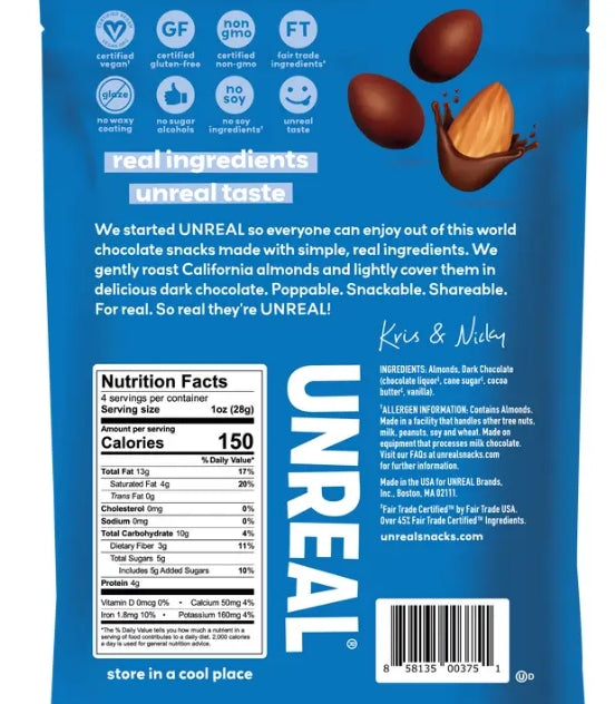 UNREAL Dark Chocolate Covered Almonds